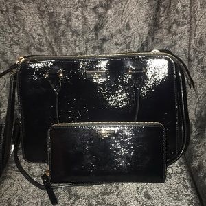 Kate Spade patten Leather Bag and wallet set